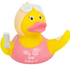 Badeente Influencerin Quietscheente