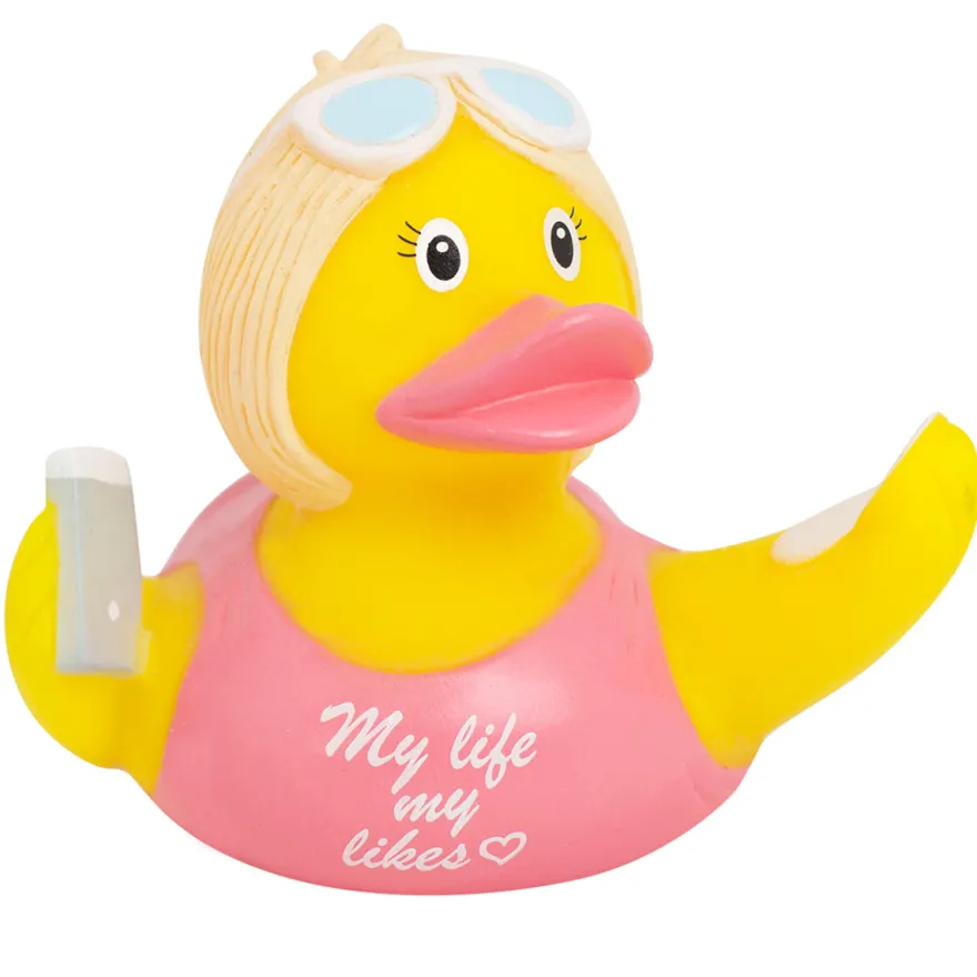 Badeente Influencerin Quietscheente