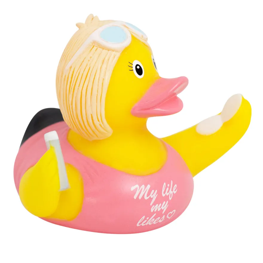 Badeente Influencerin Quietscheente