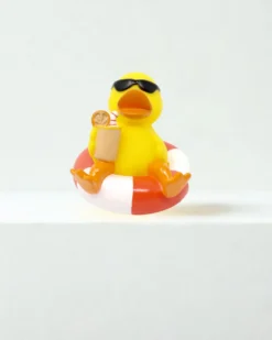 Badeente mit Schwimmring Summertime