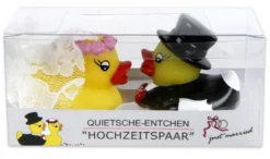 Badeenten Hochzeitspaar 2-er Set Quietscheenten