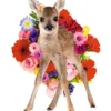 Bambi Poster Rehkitz mit Blumen