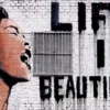 Banksy Poster Billie Holiday Life is Beautiful, Street Art