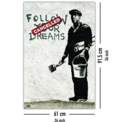 Banksy Poster Follow Your Dreams