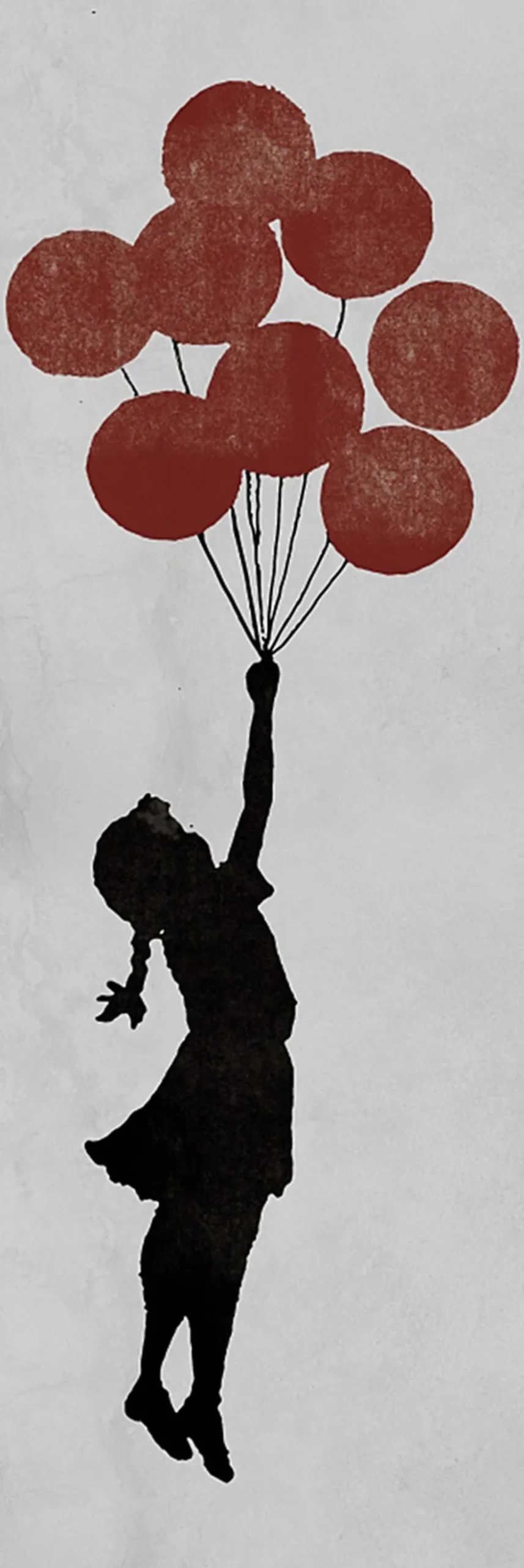 Banksy Poster Girl Floating Türposter