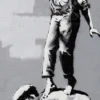 Banksy Poster Grafitti Is A Crime Türposter