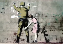 Banksy Poster Soldat und Mädchen