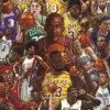 Basketball Superstars Poster M. Jordan, L. James, K. Bryant