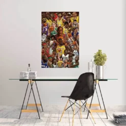 Basketball Superstars Poster M. Jordan, L. James, K. Bryant