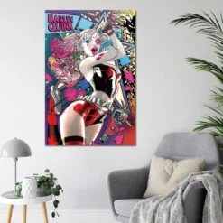 Batman Poster Comic Harley Quinn Neon