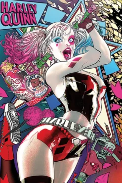 Batman Poster Comic Harley Quinn Neon