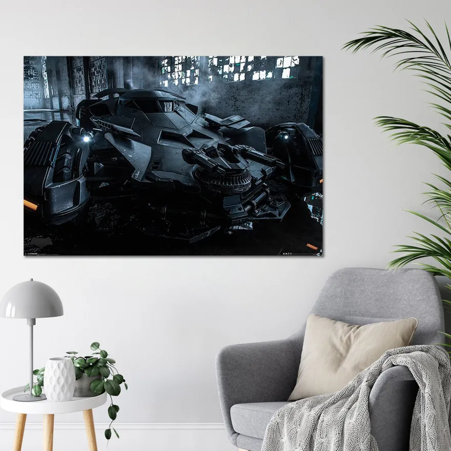 Batman vs Superman Poster Batmobile