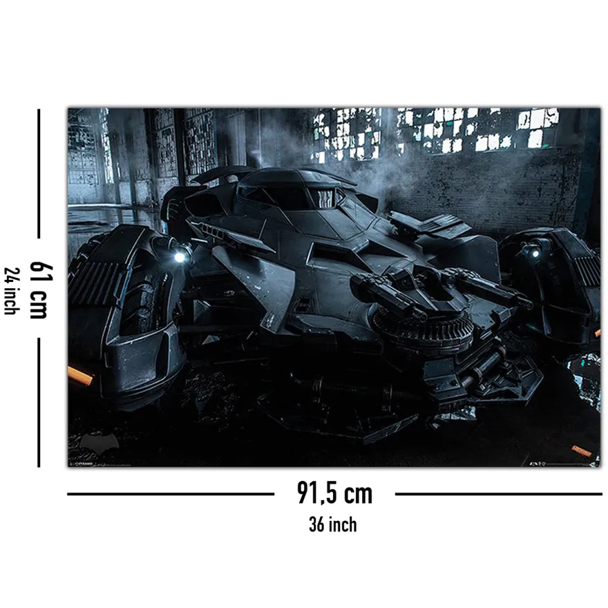 Batman vs Superman Poster Batmobile