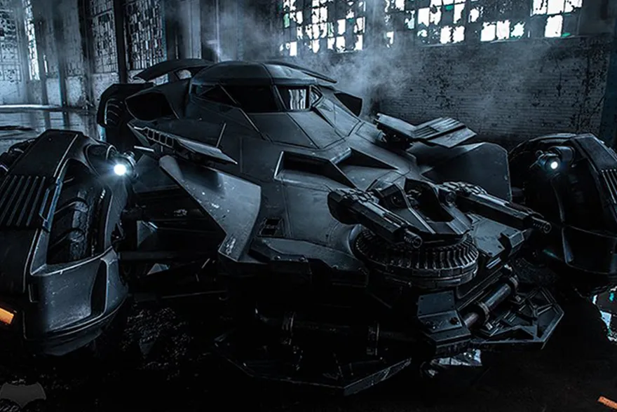 Batman vs Superman Poster Batmobile