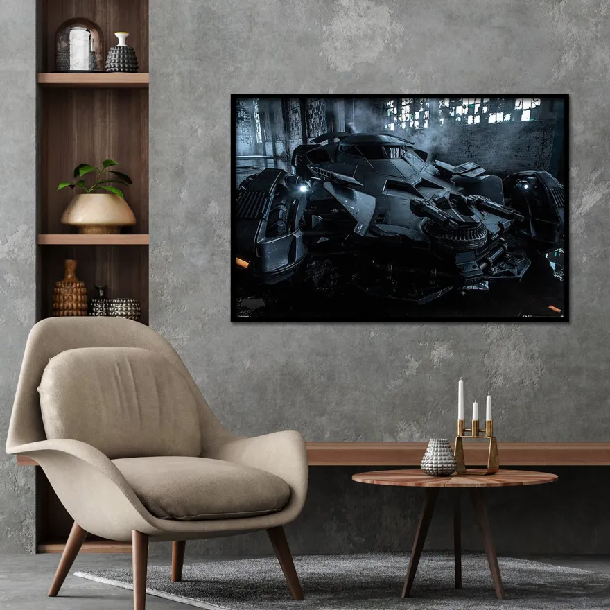 Batman vs Superman Poster Batmobile