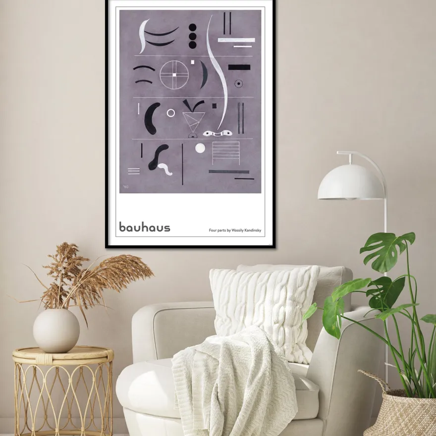Bauhaus Poster Four Parts By.. Wassily Kandinsky