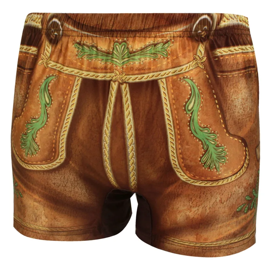 Bayerische Boxershorts im Trachtenlook