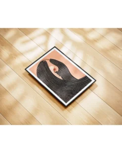 Bea Müller Kunstdruck | Graceful Woman Flowing Stripes | 30x4 cm