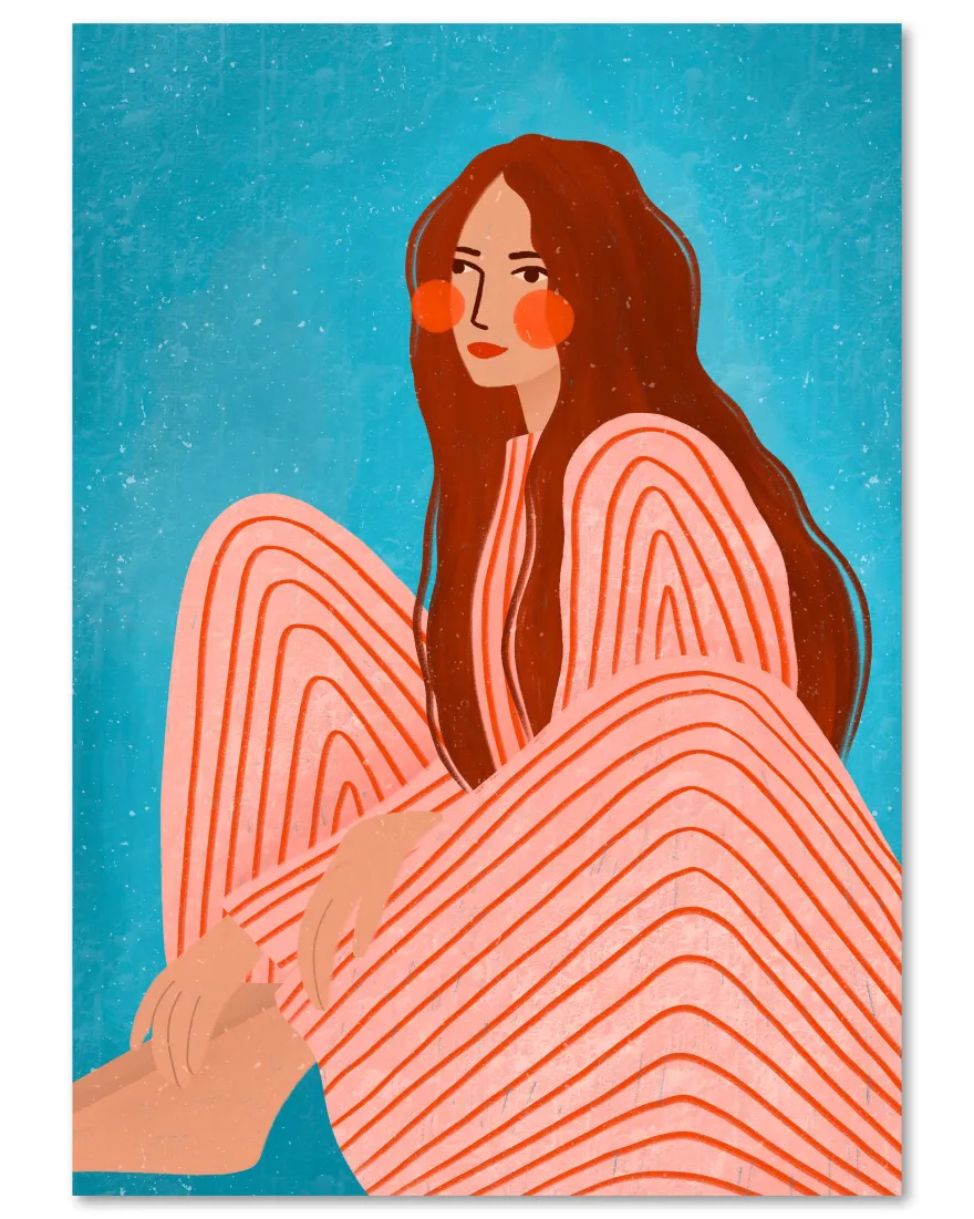 Bea Müller Kunstdruck The.. Woman with the Ginger Hair