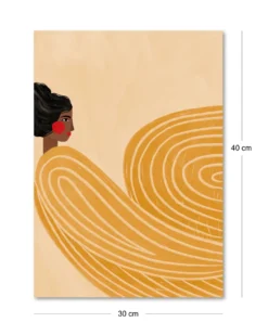 Bea Müller Kunstdruck | The Woman with the Yellow Dress | 30x40 cm