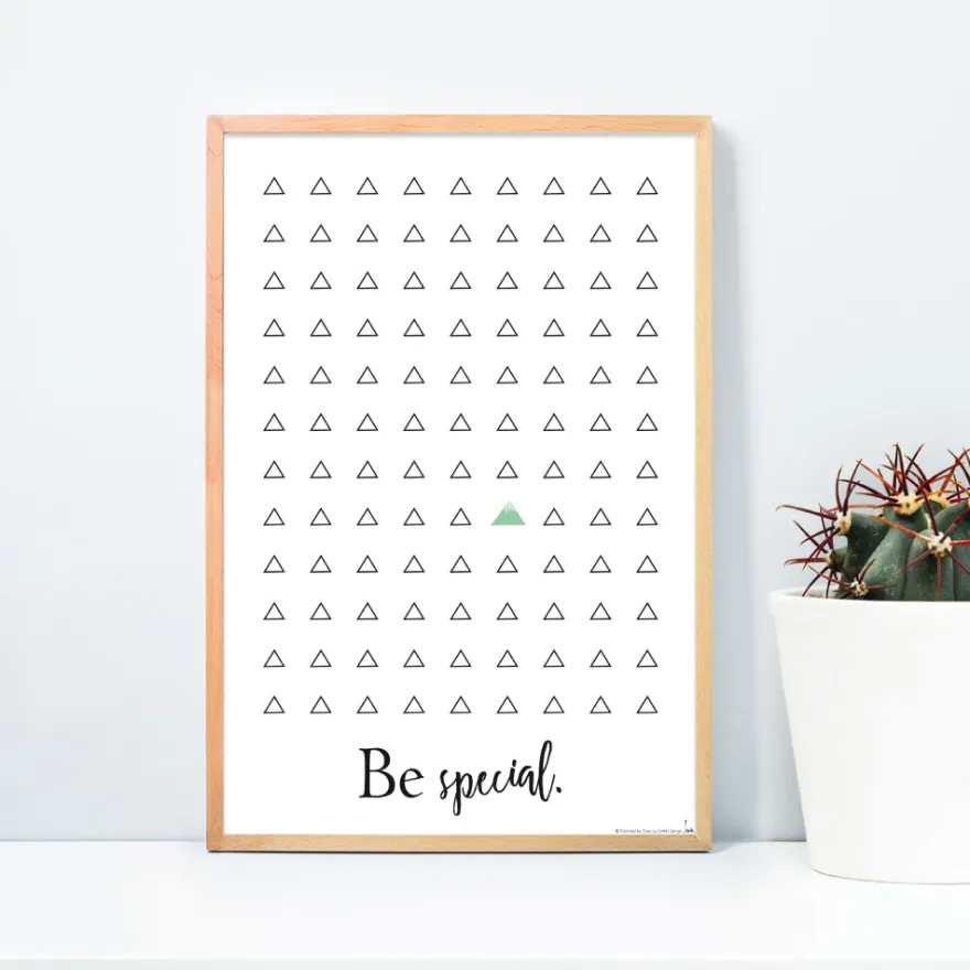 Be Special. Kunstdruck