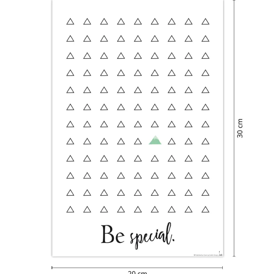 Be Special. Kunstdruck