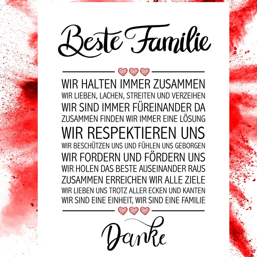 Beste Familie Kunstdruck