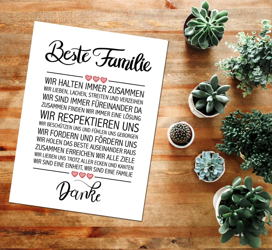 Beste Familie Kunstdruck