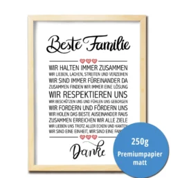 Beste Familie Kunstdruck