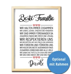 Beste Familie Kunstdruck