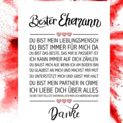 Bester Ehemann Kunstdruck