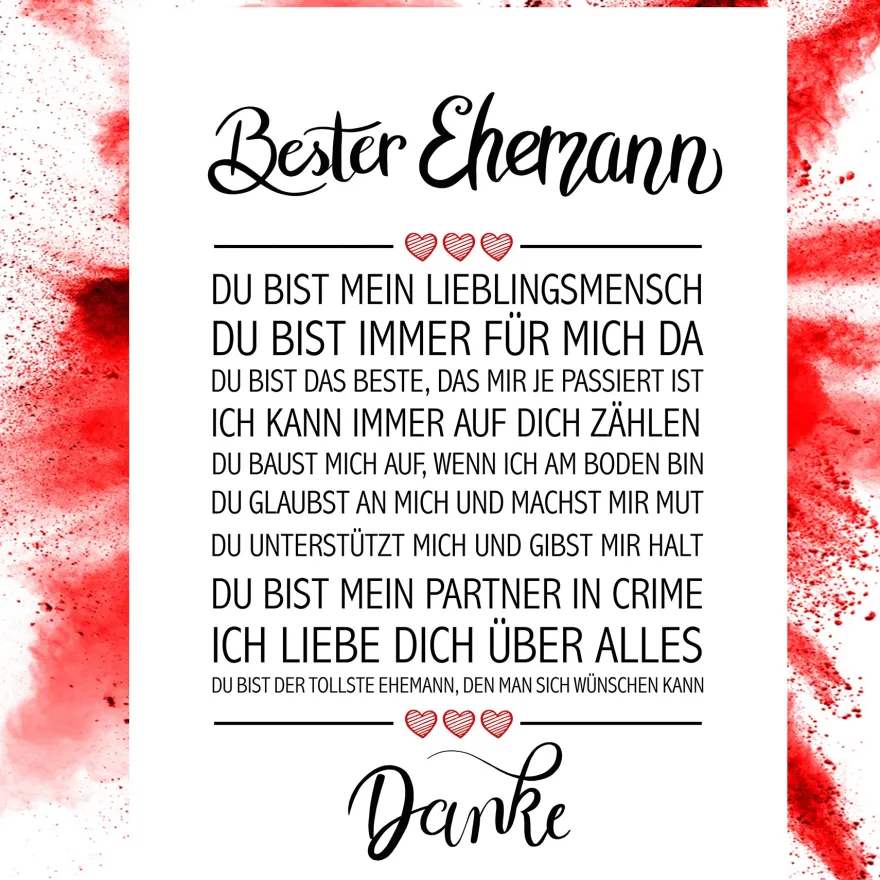 Bester Ehemann Kunstdruck
