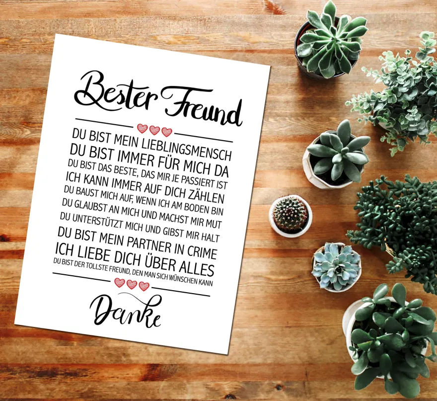 Bester Freund Kunstdruck