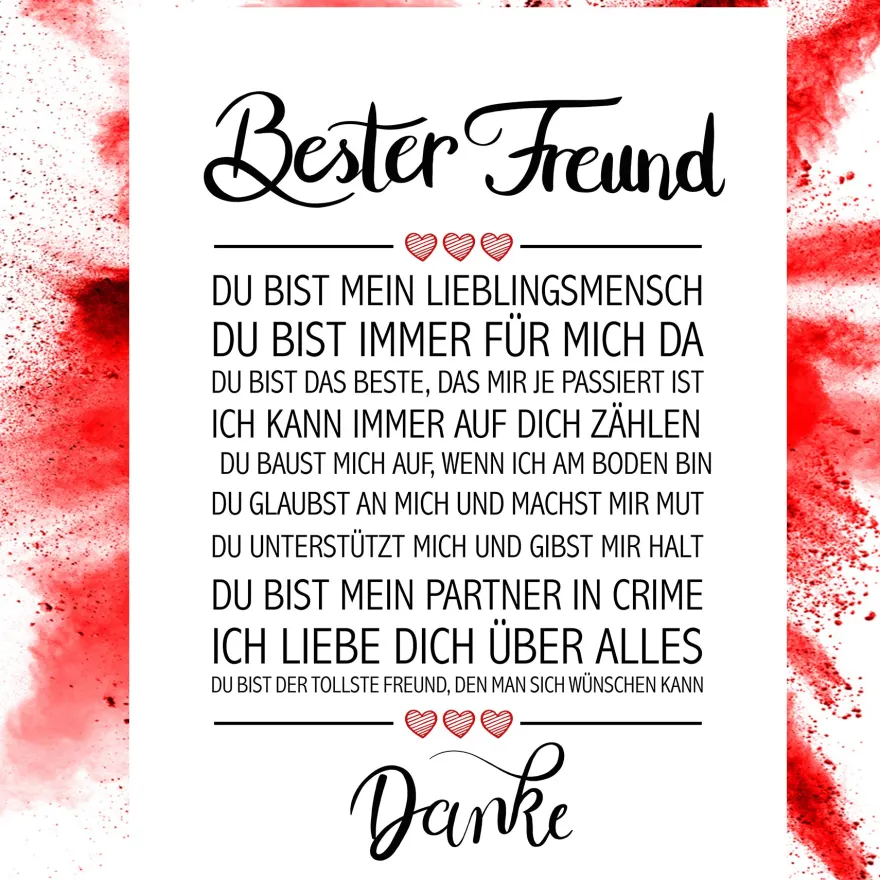 Bester Freund Kunstdruck
