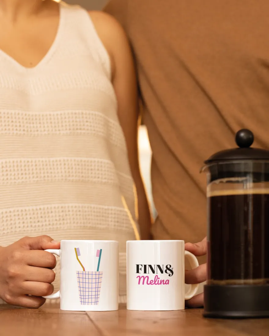Better Together Tasse für Paare mit Wunschnamen