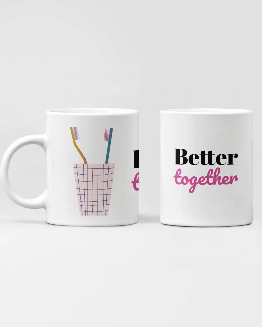 Better Together Tasse für Paare, 330 ml ca.