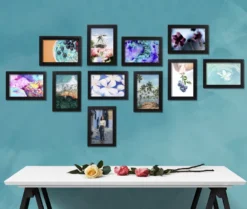 Bilderrahmen-Set 10 x 15 cm schwarz, 12 Stück