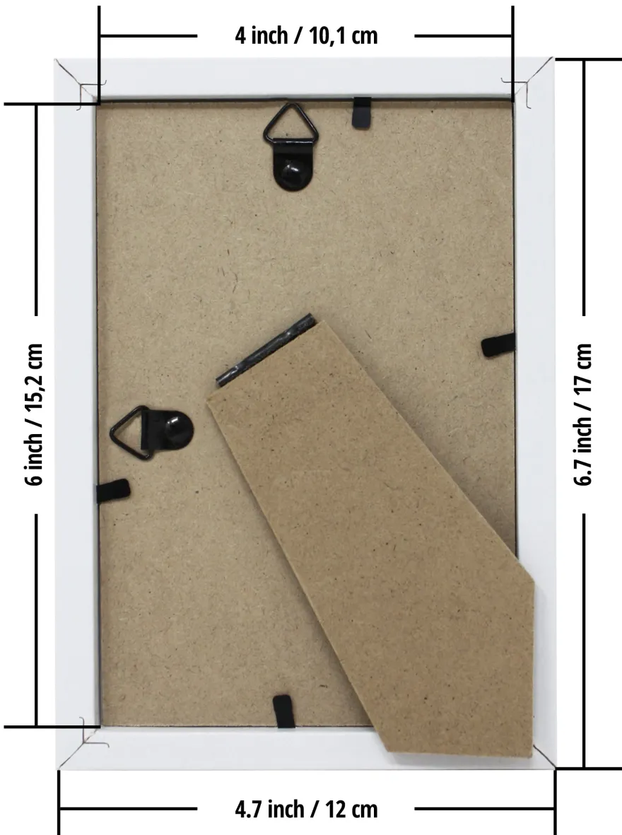 Bilderrahmen-Set 10 x 15 cm weiß, 12 Stück