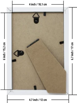 Bilderrahmen-Set 10 x 15 cm weiß, 5 Stück