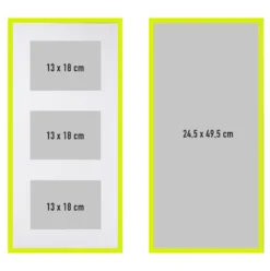 Bilderrahmen 26,2 x 51,5 cm gelb