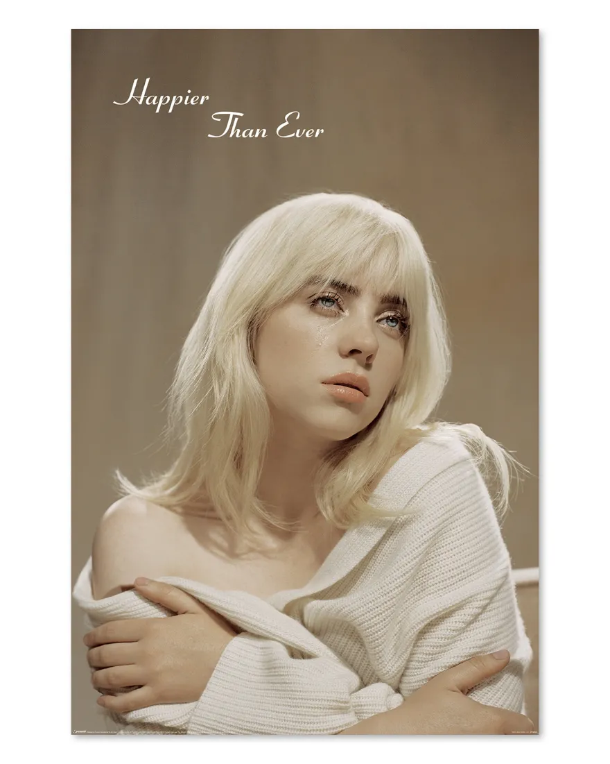 Billie Eilish Poster Cover Happier Than Ever
