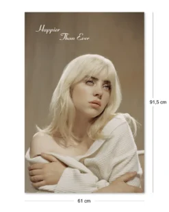 Billie Eilish Poster Cover Happier Than Ever