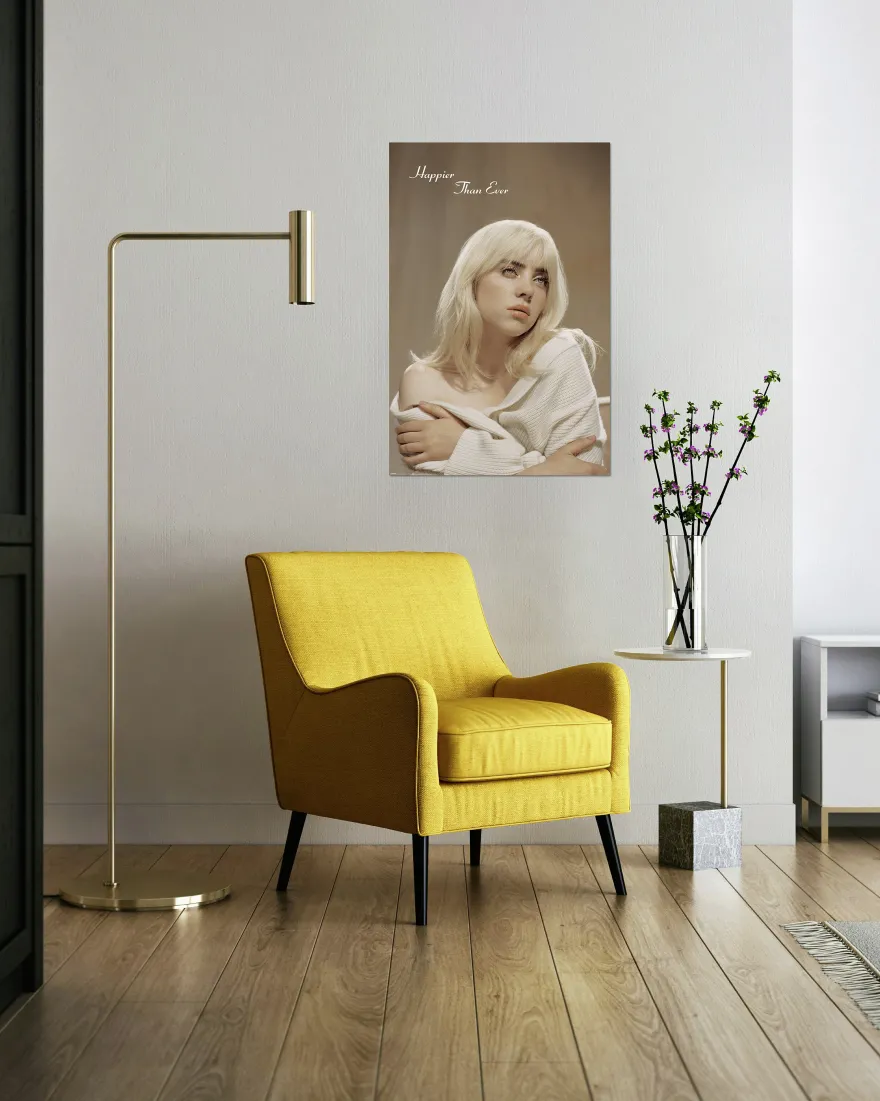 Billie Eilish Poster Cover Happier Than Ever