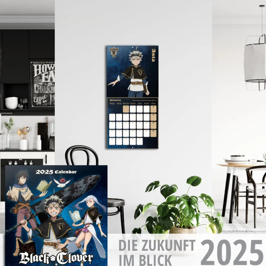 Black Clover Kalender 2025