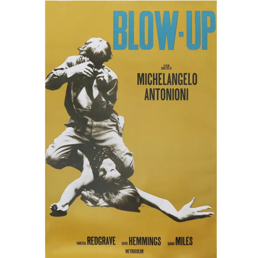 Blow-Up Poster gelb/blau