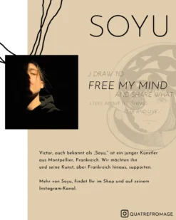 Blue Face Kunstdruck by Soyu