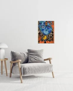 Blue Face Kunstdruck by Soyu