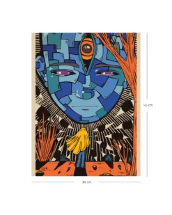Blue Face Kunstdruck by Soyu