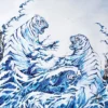 Blue Tigers Kunstdruck Marc Allante