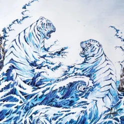 Blue Tigers Kunstdruck Marc Allante